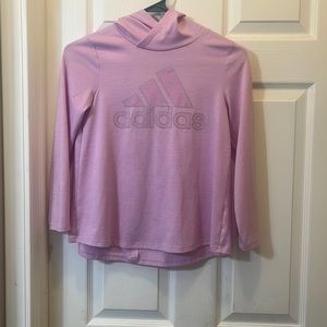 Adidas hooded athletic shirt